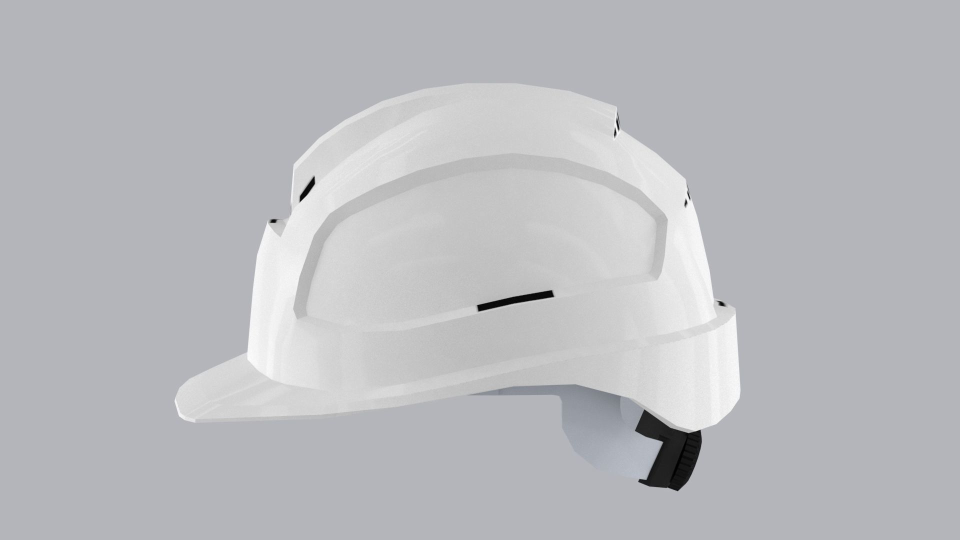 Safety Helmet - uvmap Low-poly 3D model_8