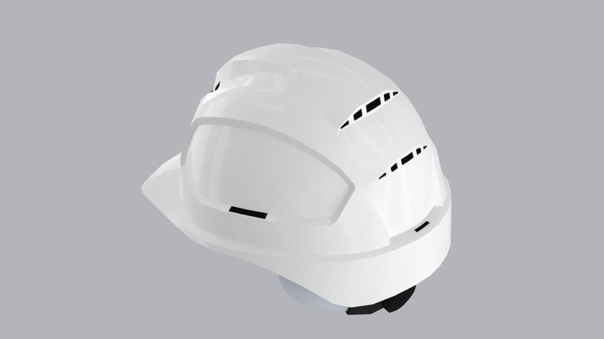 Safety Helmet - uvmap Low-poly 3D model_12
