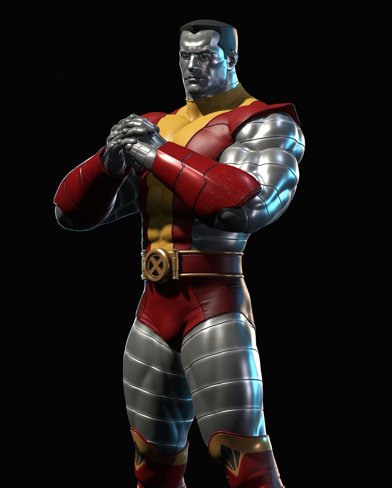 Colossus  X-Men 3d model for 3d printing 3D print model_3