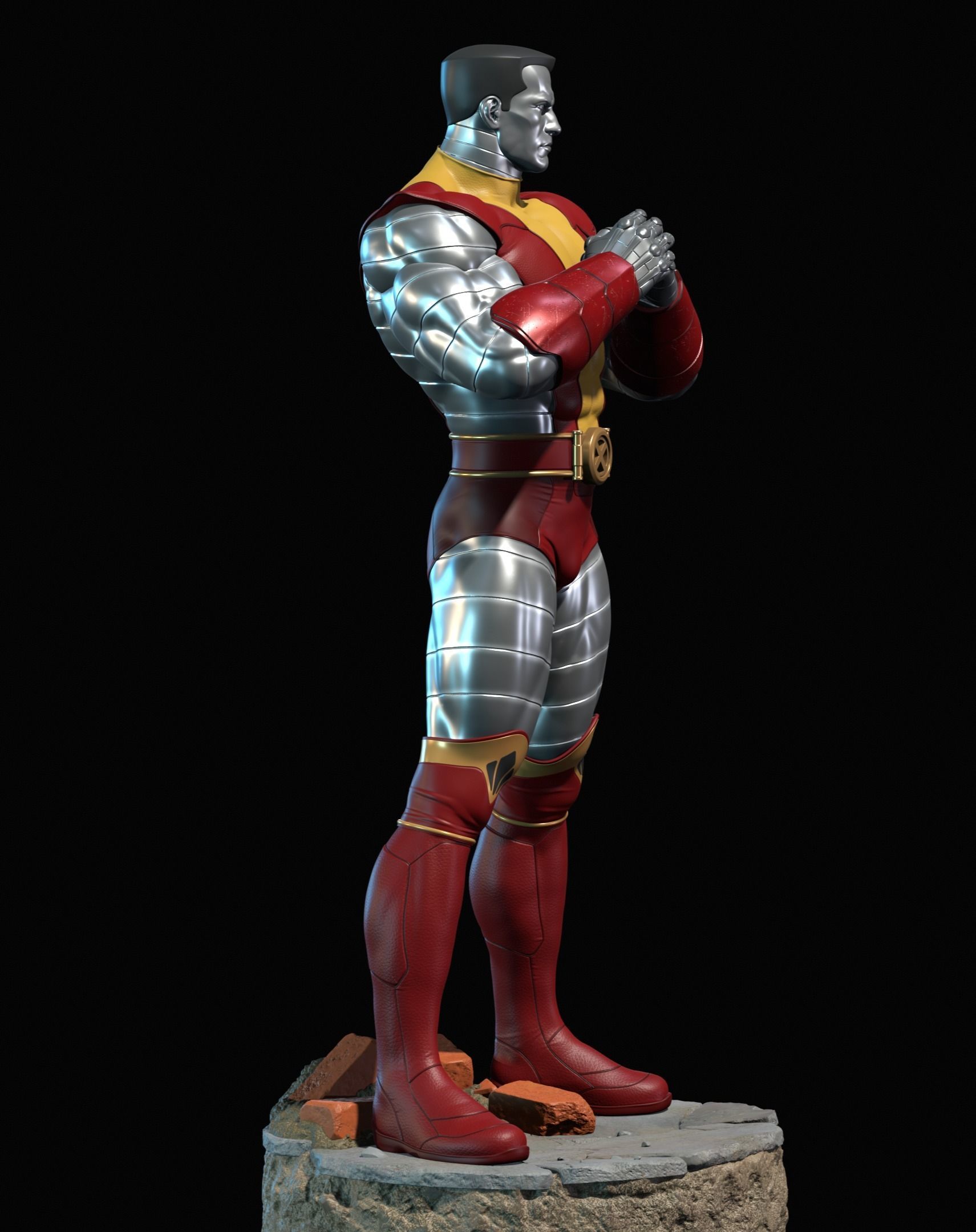 Colossus  X-Men 3d model for 3d printing 3D print model_4