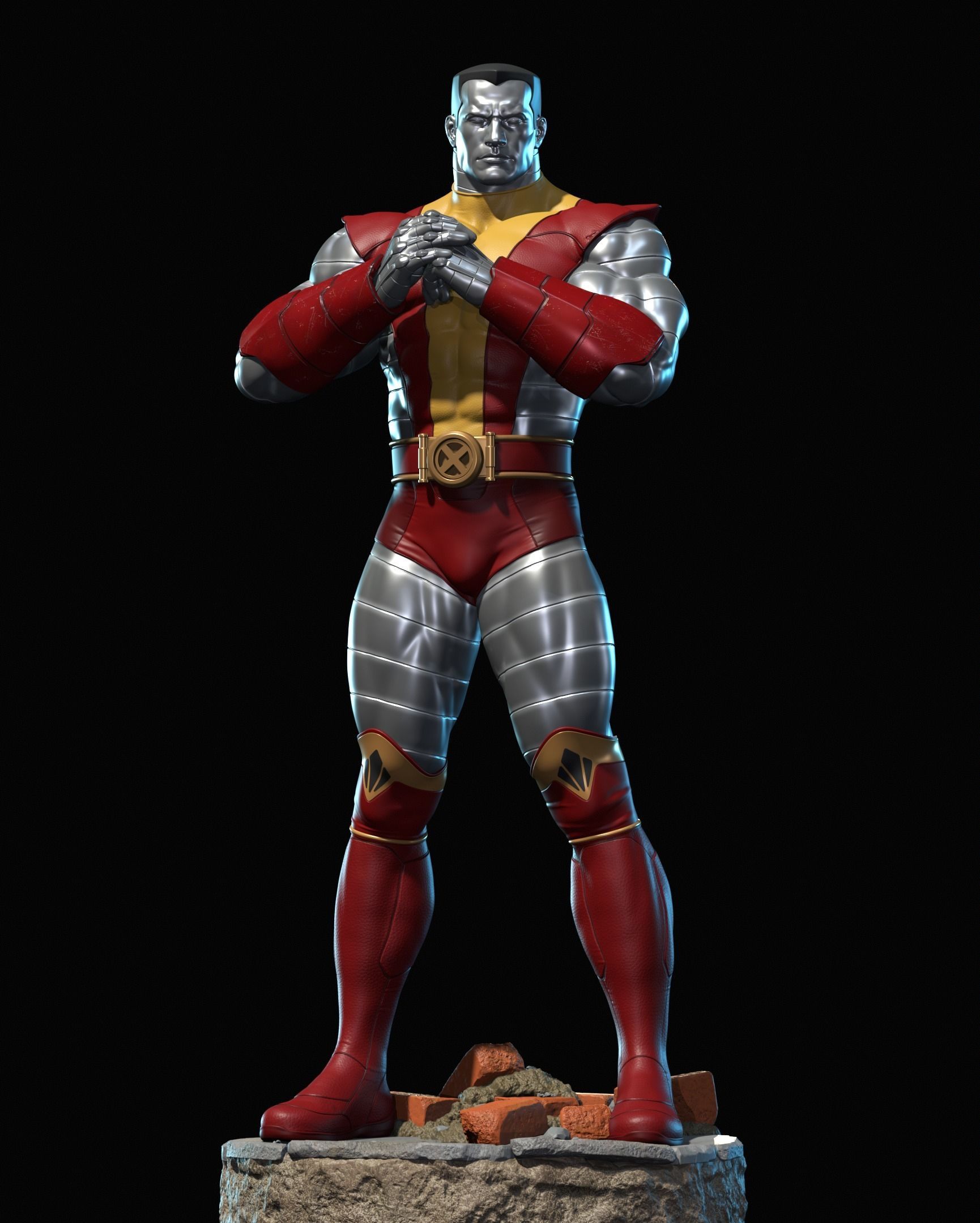 Colossus  X-Men 3d model for 3d printing 3D print model_5