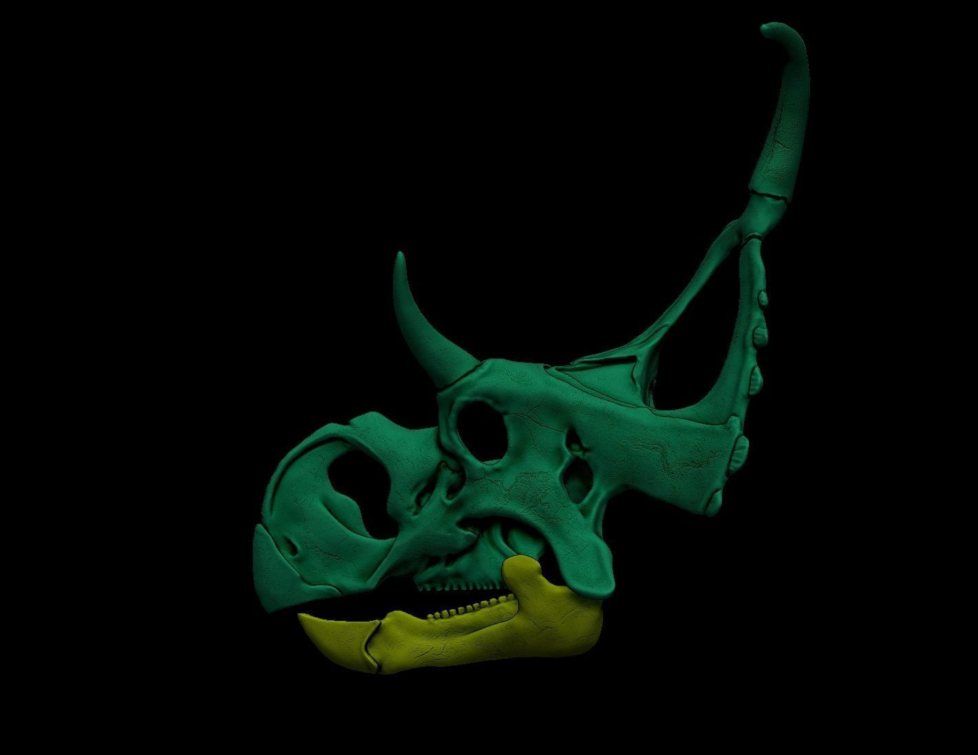 Diabloceratops Skull 3D print model_8