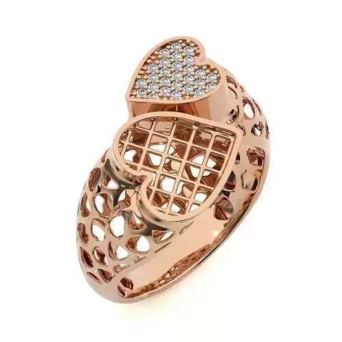 Dual Head Italian Diamond Ring