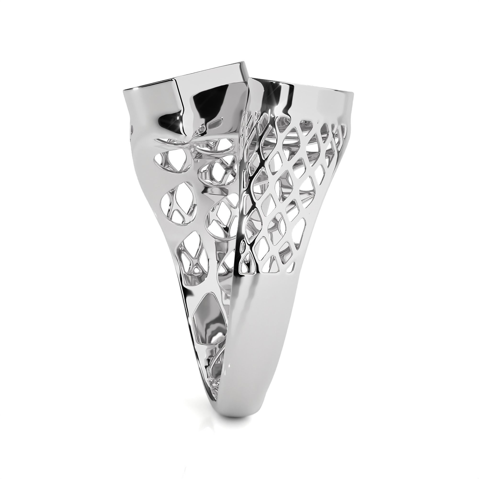 Dual Head Italian Diamond Ring 3D print model_10
