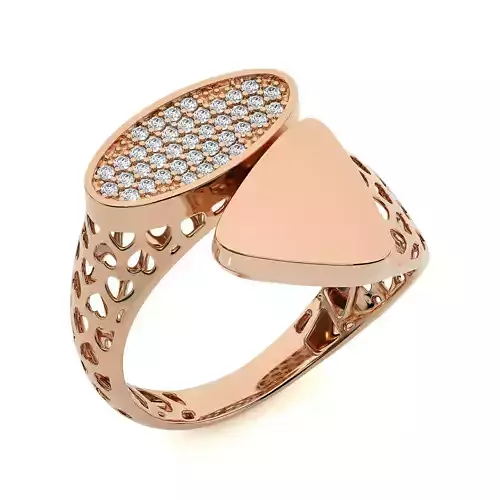 Dual Head Italian Diamond Ring