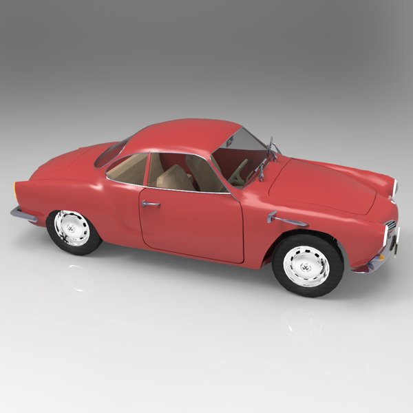 Volkswagen Karmann Ghia 1968 Studio Max 3D model_4
