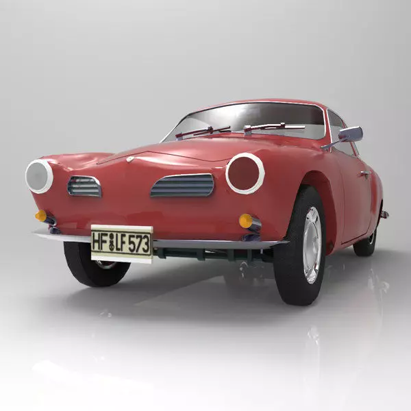 Volkswagen Karmann Ghia 1968 Studio Max 3D model_0