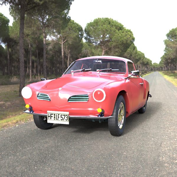 Volkswagen Karmann Ghia 1968 Studio Max 3D model_6