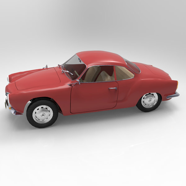 Volkswagen Karmann Ghia 1968 Studio Max 3D model_2