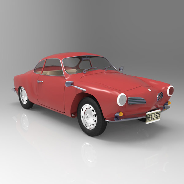 Volkswagen Karmann Ghia 1968 Studio Max 3D model_1