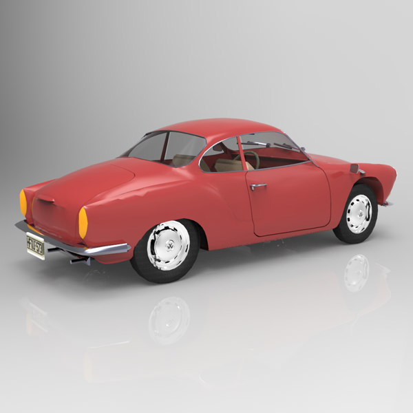 Volkswagen Karmann Ghia 1968 Studio Max 3D model_5
