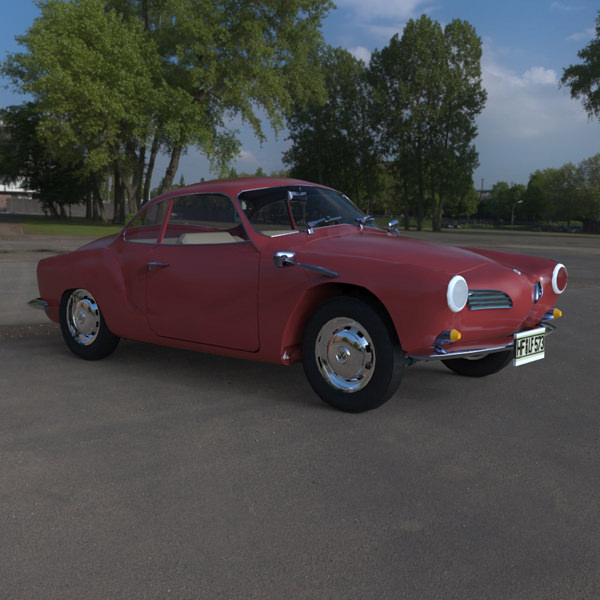 Volkswagen Karmann Ghia 1968 Studio Max 3D model_7