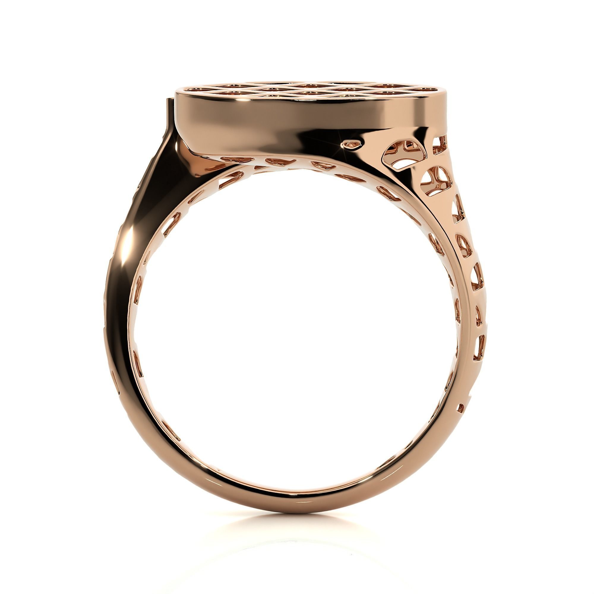 Dual Head Italian Diamond Ring 3D print model_4
