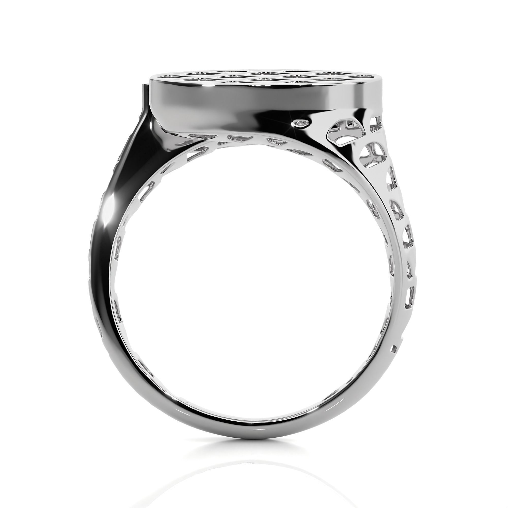 Dual Head Italian Diamond Ring 3D print model_7