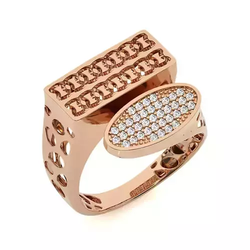 Dual Head Italian Diamond Ring