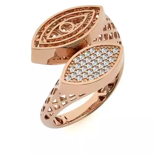 Dual Head Italian Diamond Ring