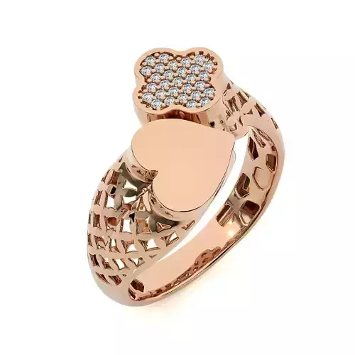 Dual Head Italian Diamond Ring