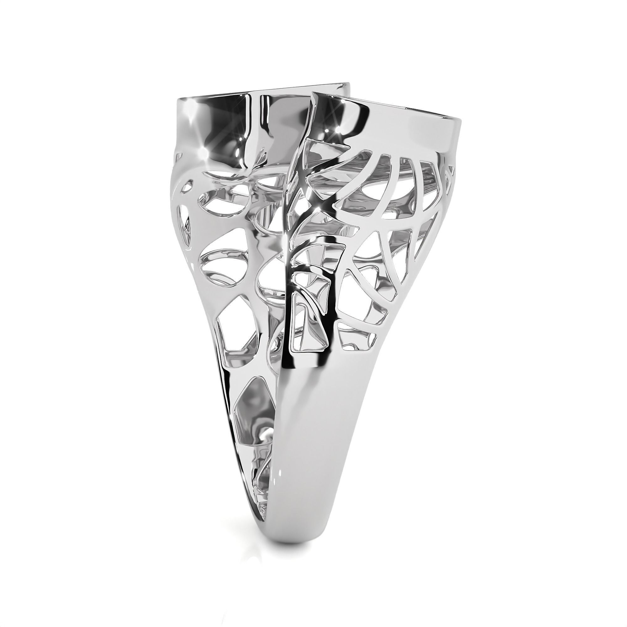 Dual Head Italian Diamond Ring 3D print model_10