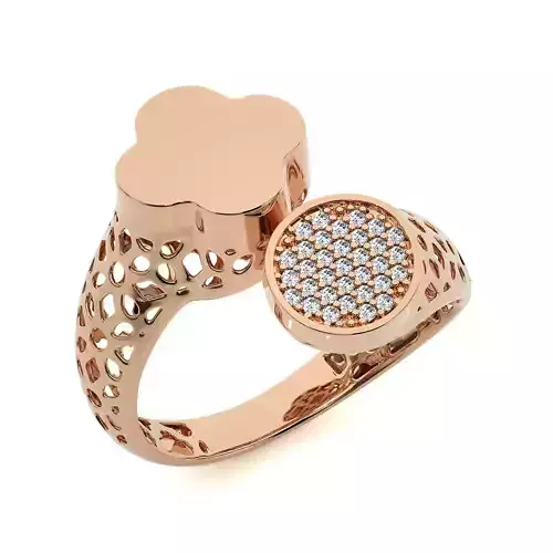 Dual Head Italian Diamond Ring