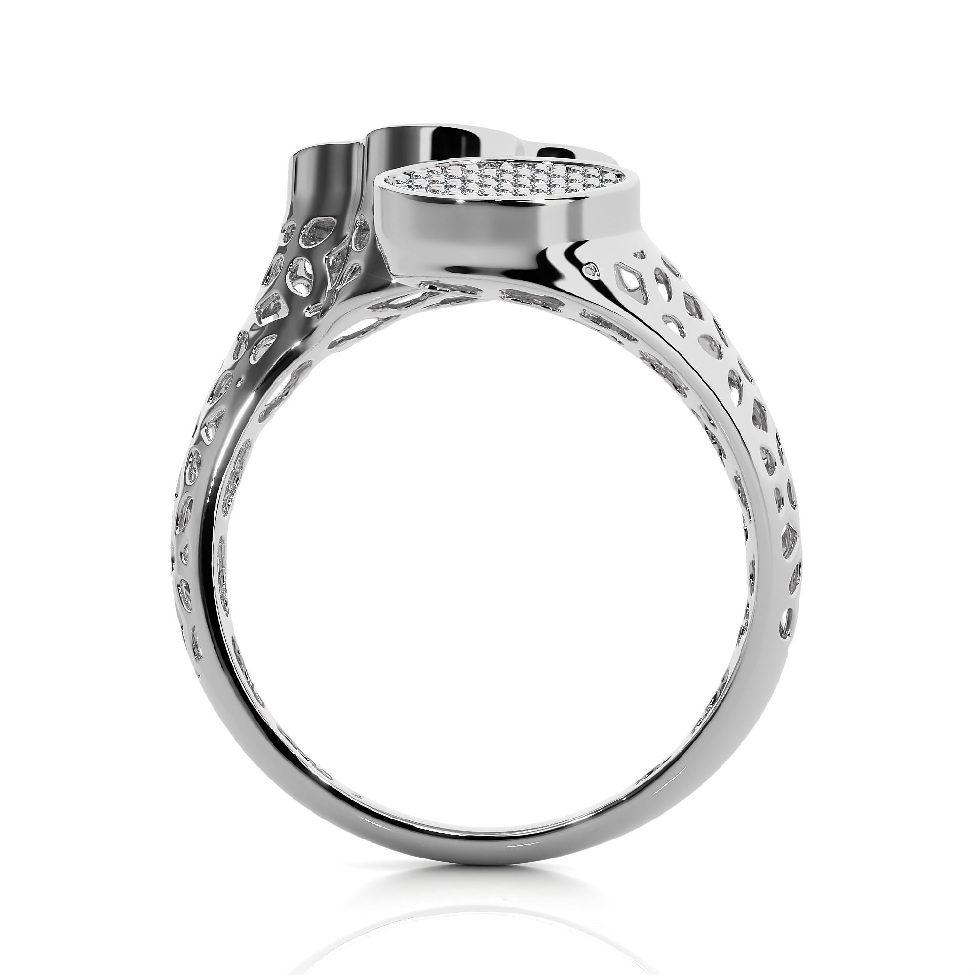 Dual Head Italian Diamond Ring 3D print model_9