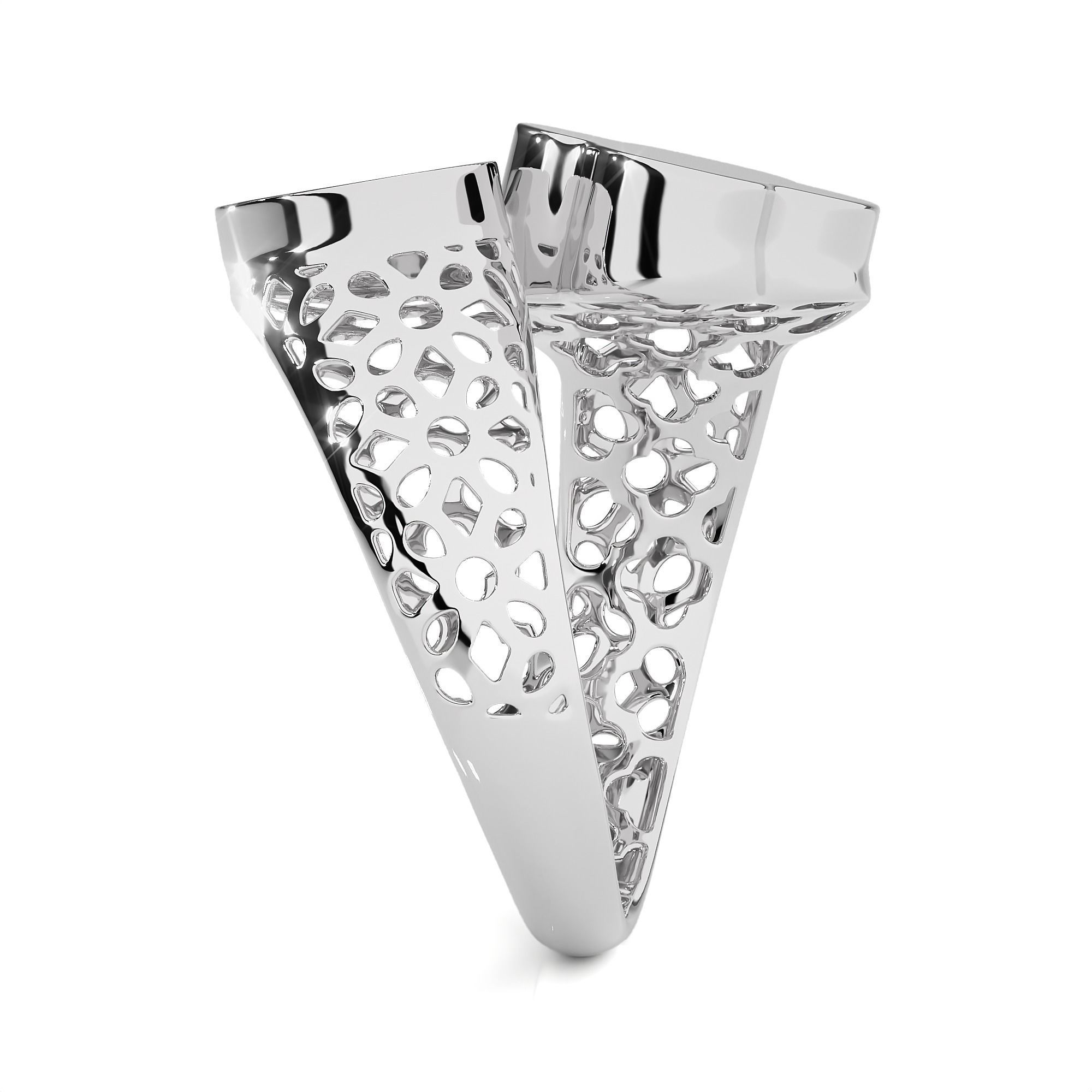 Dual Head Italian Diamond Ring 3D print model_10