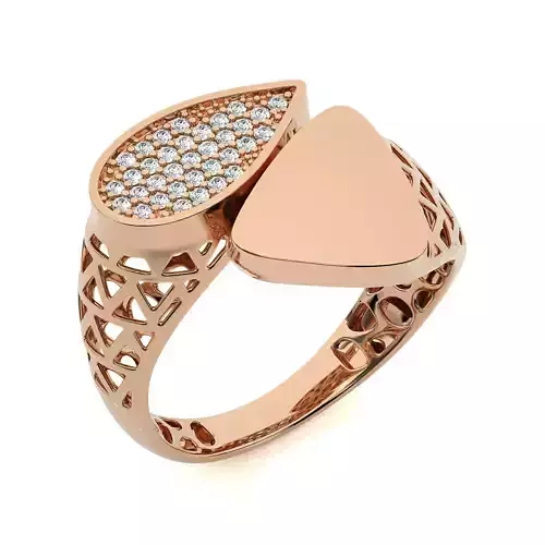 Dual Head Italian Diamond Ring