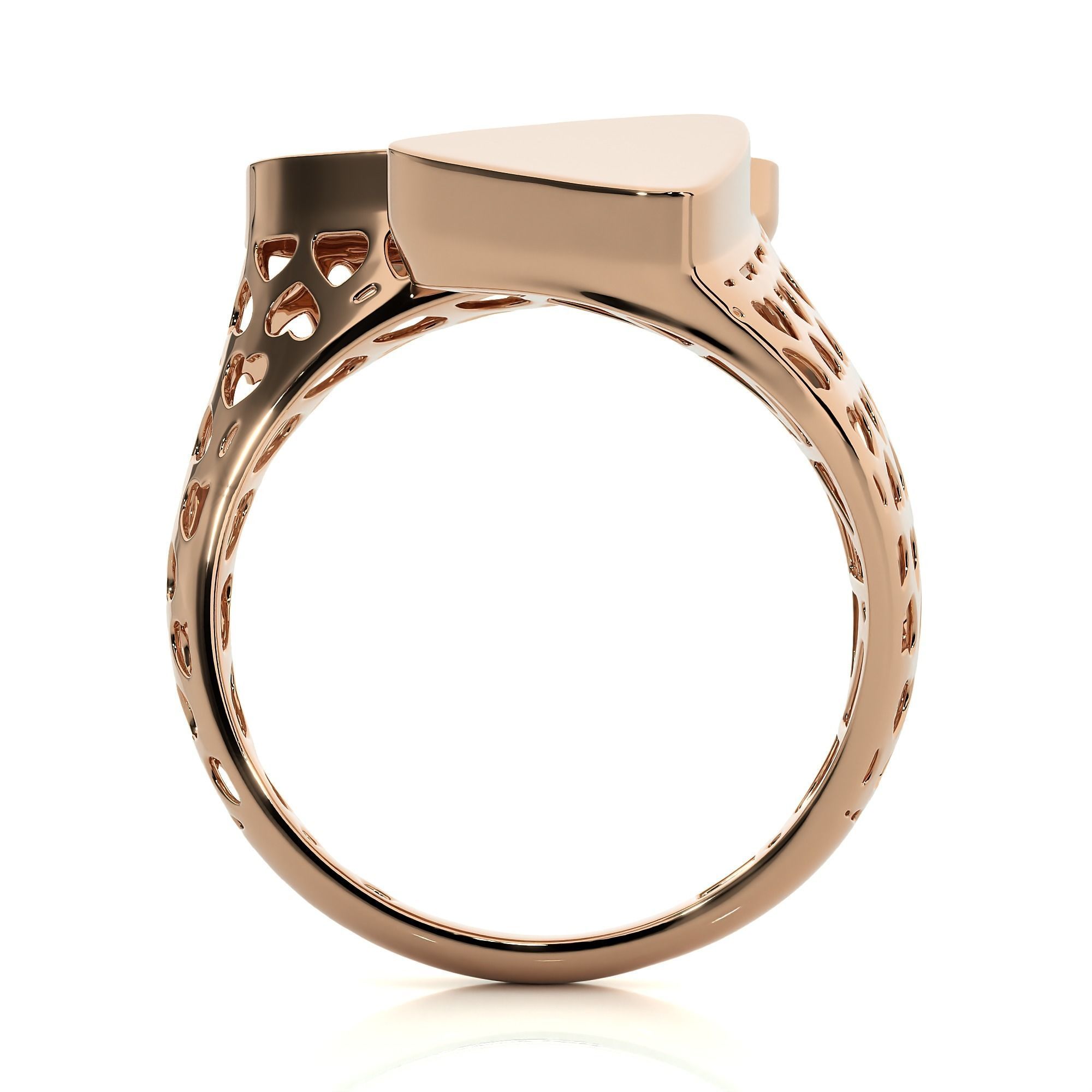 Dual Head Italian Diamond Ring 3D print model_6
