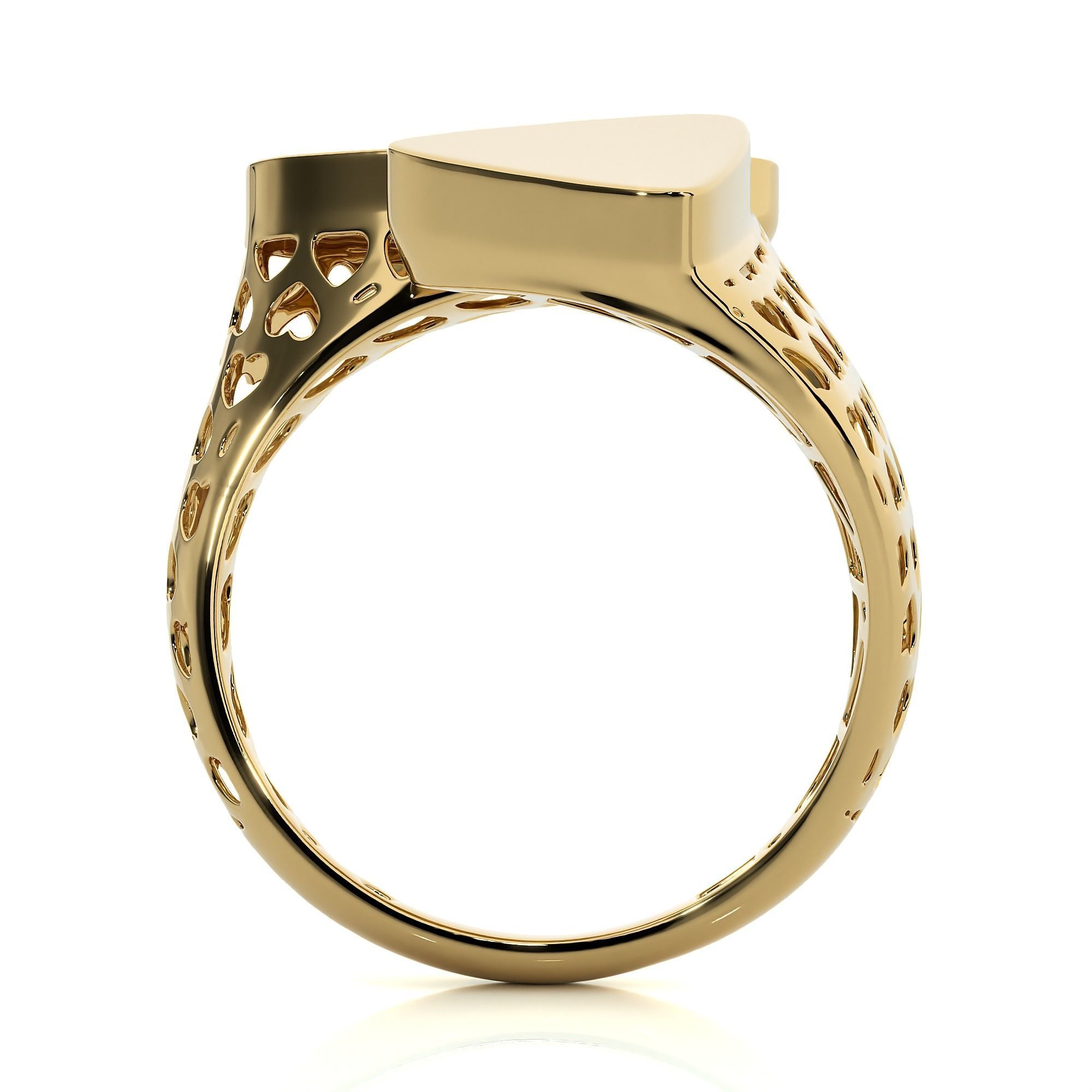 Dual Head Italian Diamond Ring 3D print model_12