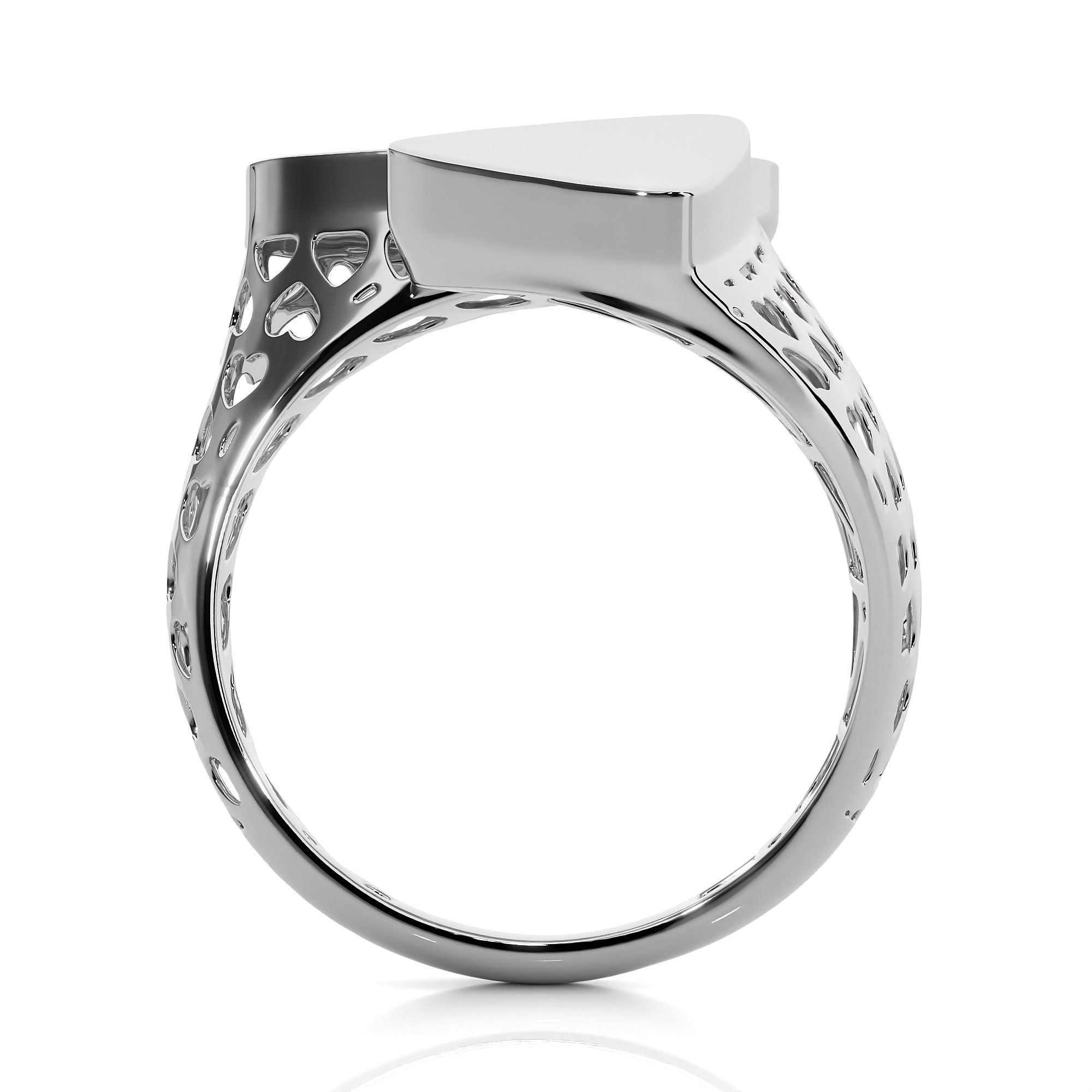 Dual Head Italian Diamond Ring 3D print model_9