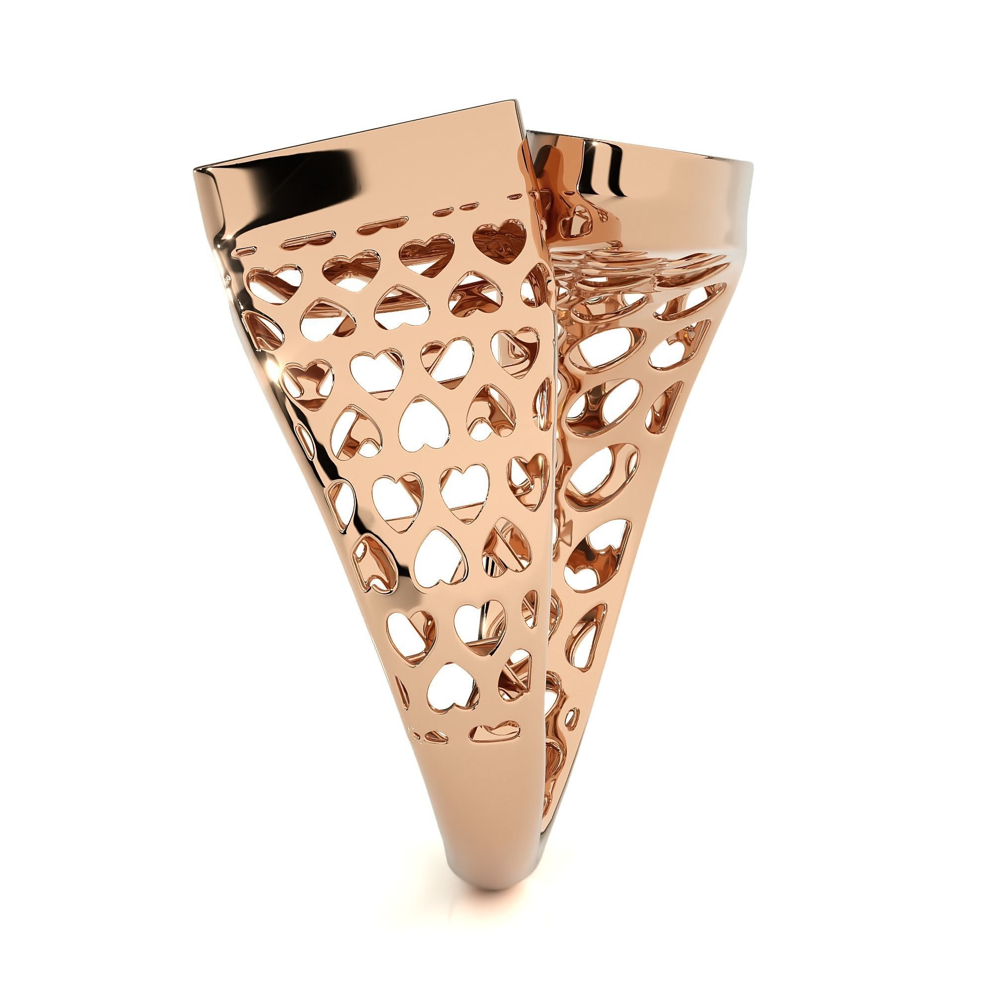 Dual Head Italian Diamond Ring 3D print model_7