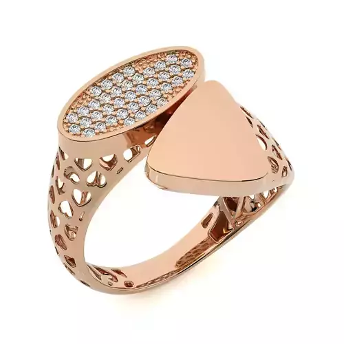 Dual Head Italian Diamond Ring