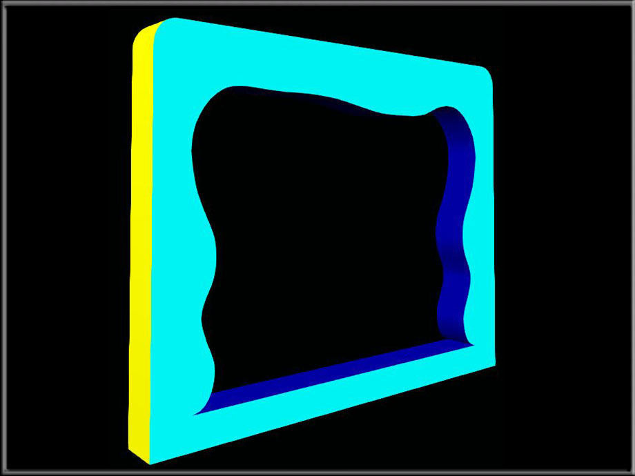 Curved Arch 02 Low-poly 3D model_5