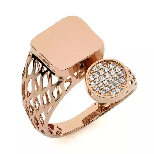 Dual Head Italian Diamond Ring