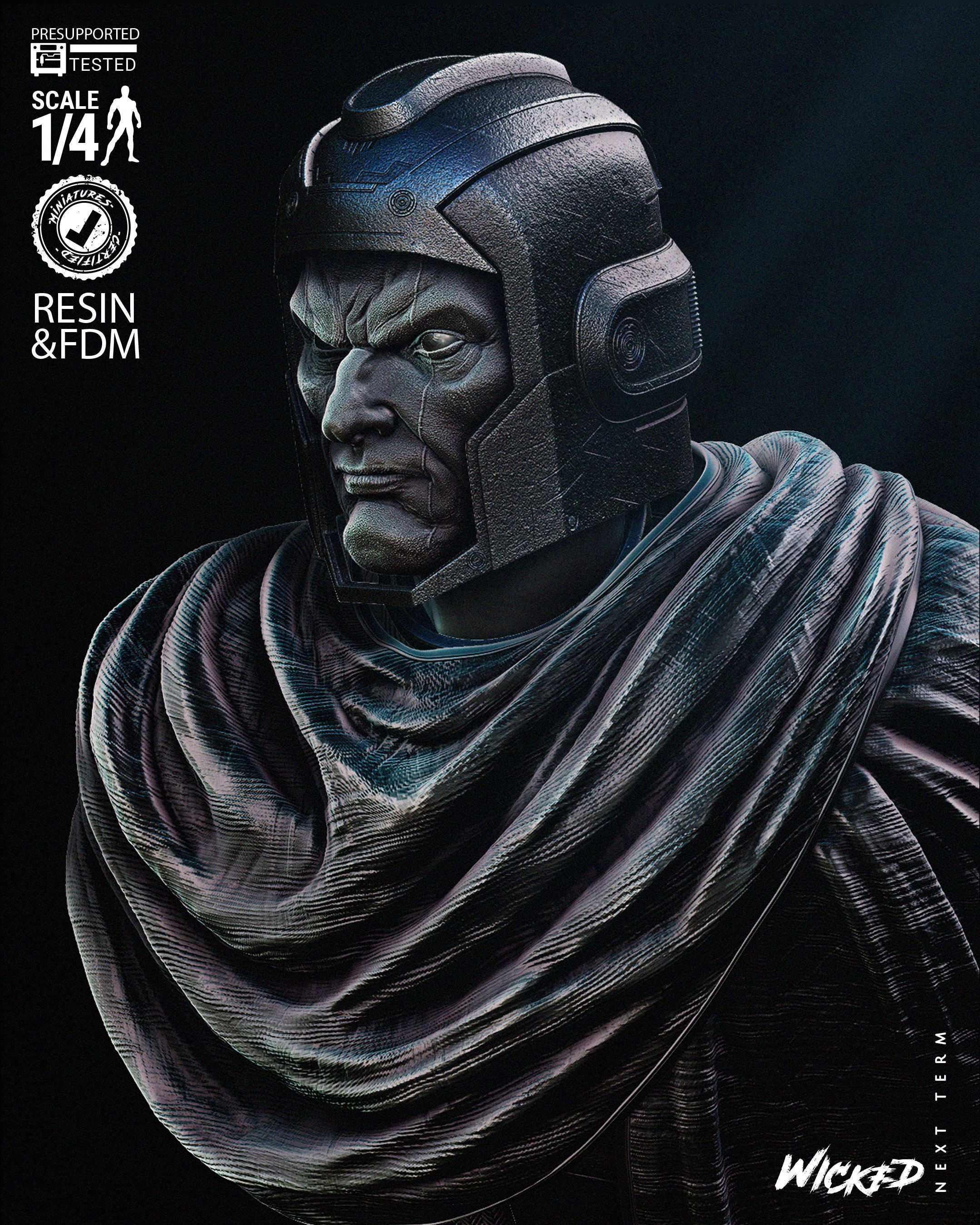 Wicked Marvel Kang Sculpture Tested for 3D printing 3D print model_17