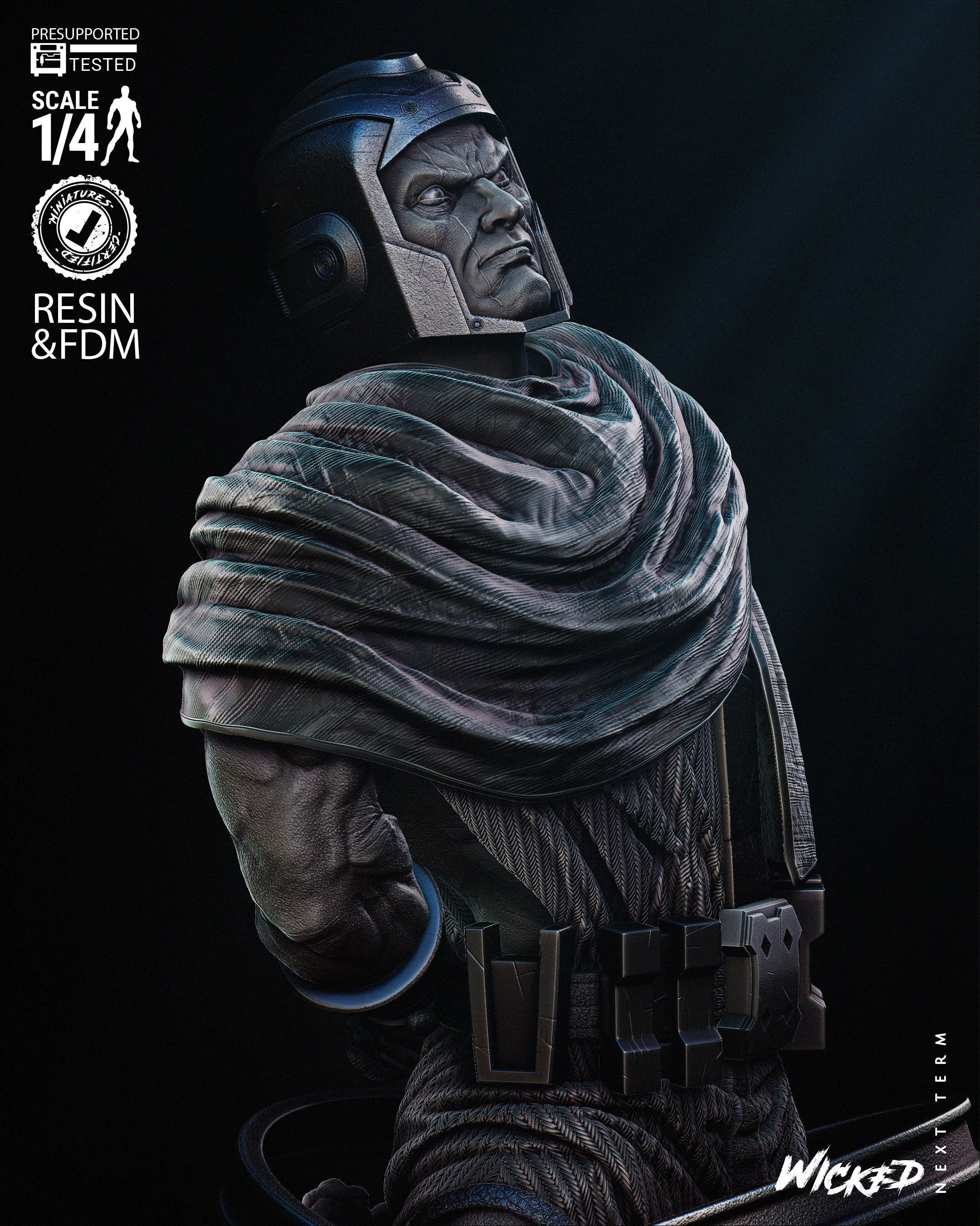 Wicked Marvel Kang Sculpture Tested for 3D printing 3D print model_23