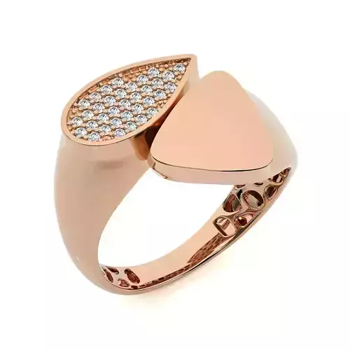 Dual Head Italian Diamond Ring