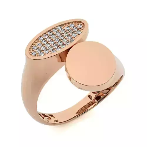 Dual Head Italian Diamond Ring