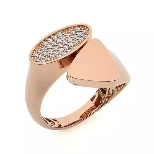 Dual Head Italian Diamond Ring