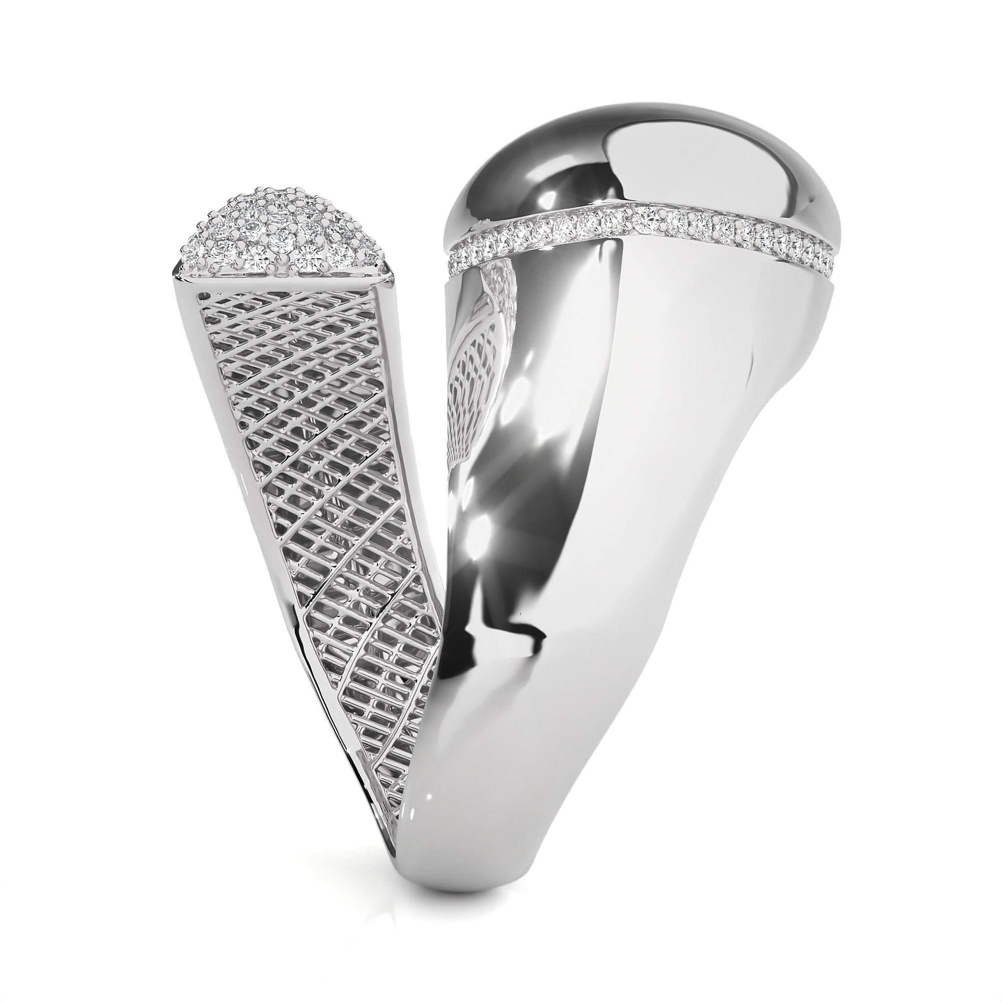Dual Head Italian Diamond Ring 3D print model_10