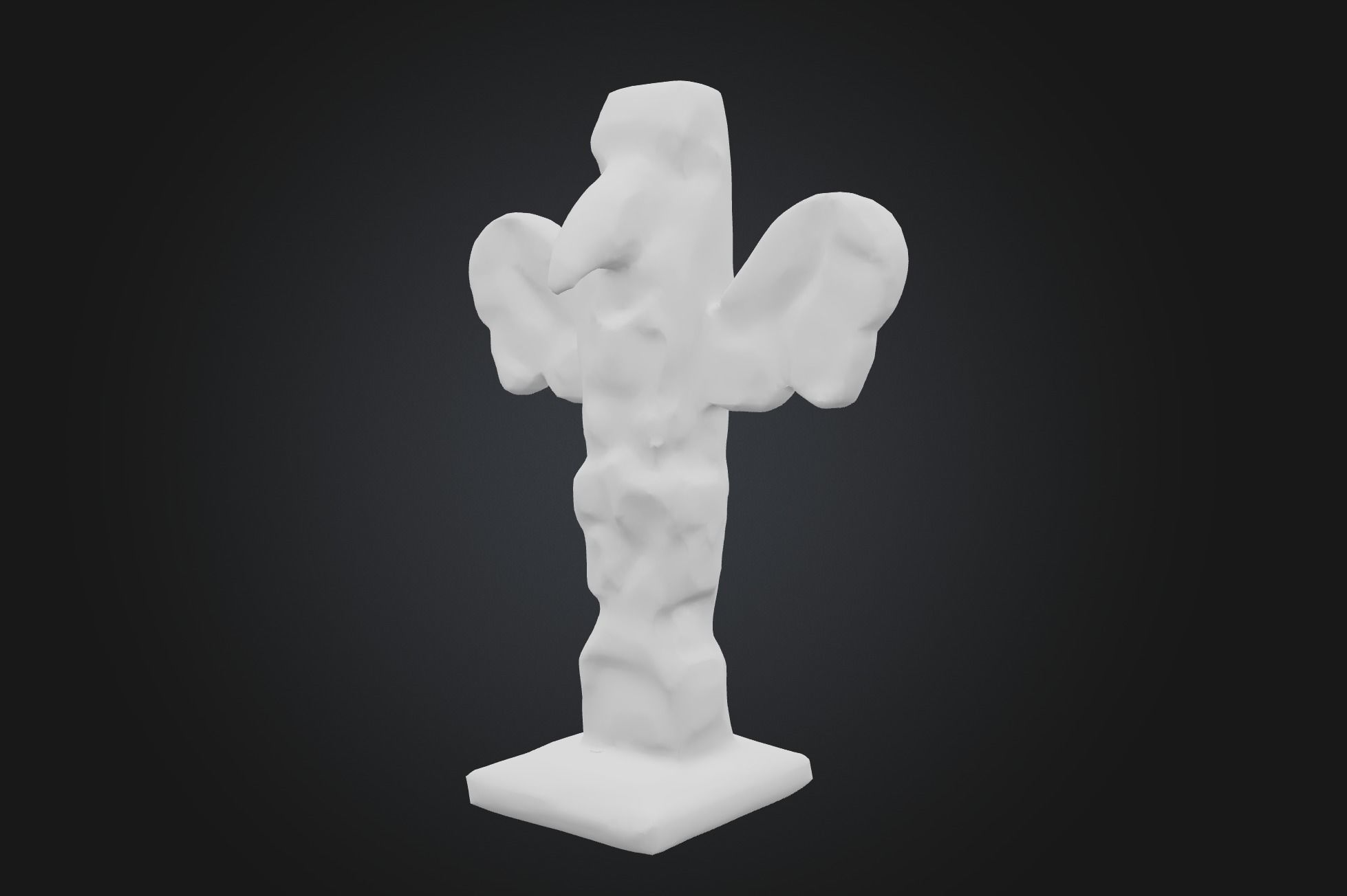 Kwakwaka wakw Totem - Low-poly Model PBR and 2K Textures Low-poly 3D model_7