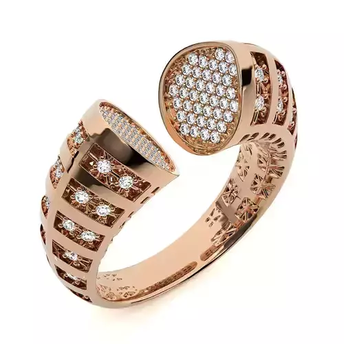 Dual Head Italian Diamond Ring