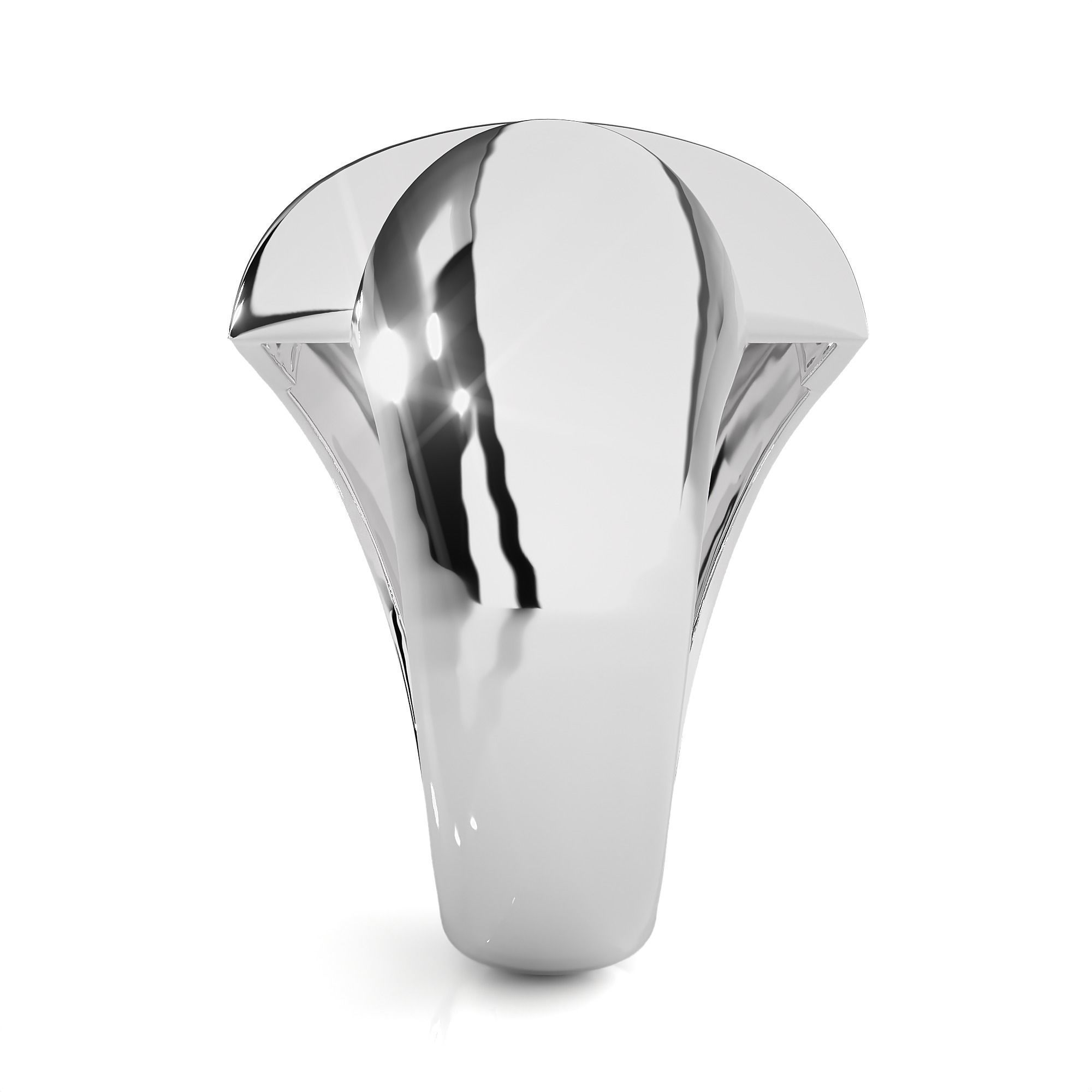 Dual Head Italian Diamond Ring 3D print model_9