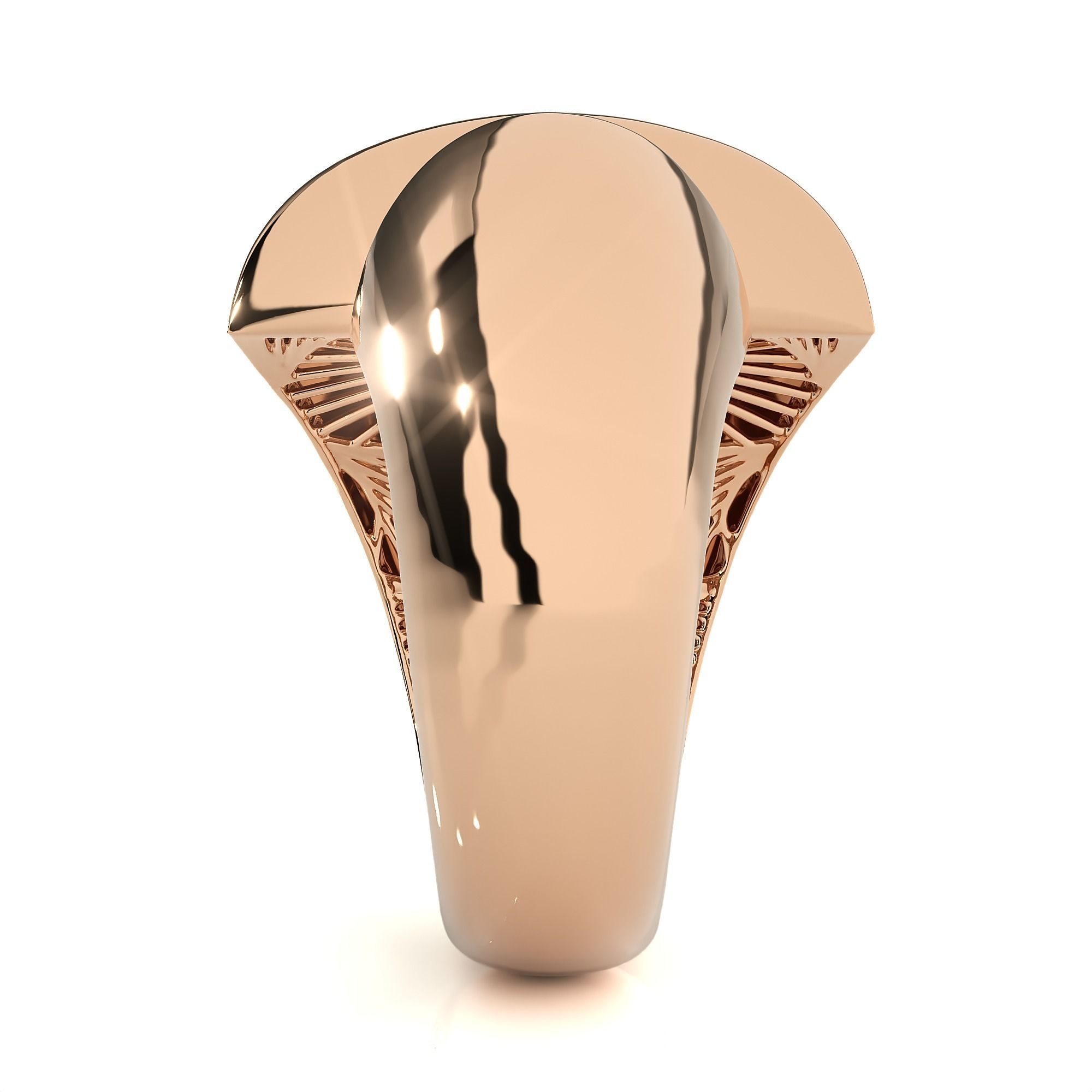 Dual Head Italian Diamond Ring 3D print model_6