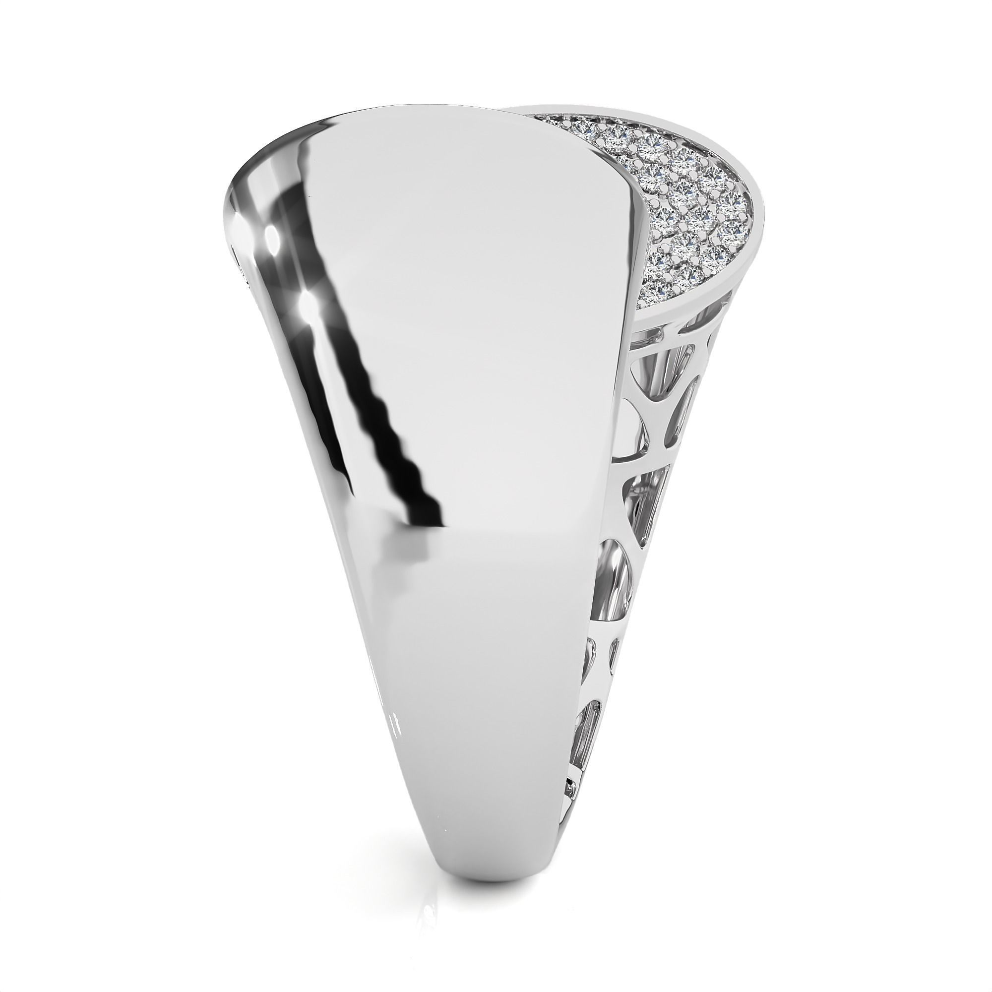 Dual Head Italian Diamond Ring 3D print model_9
