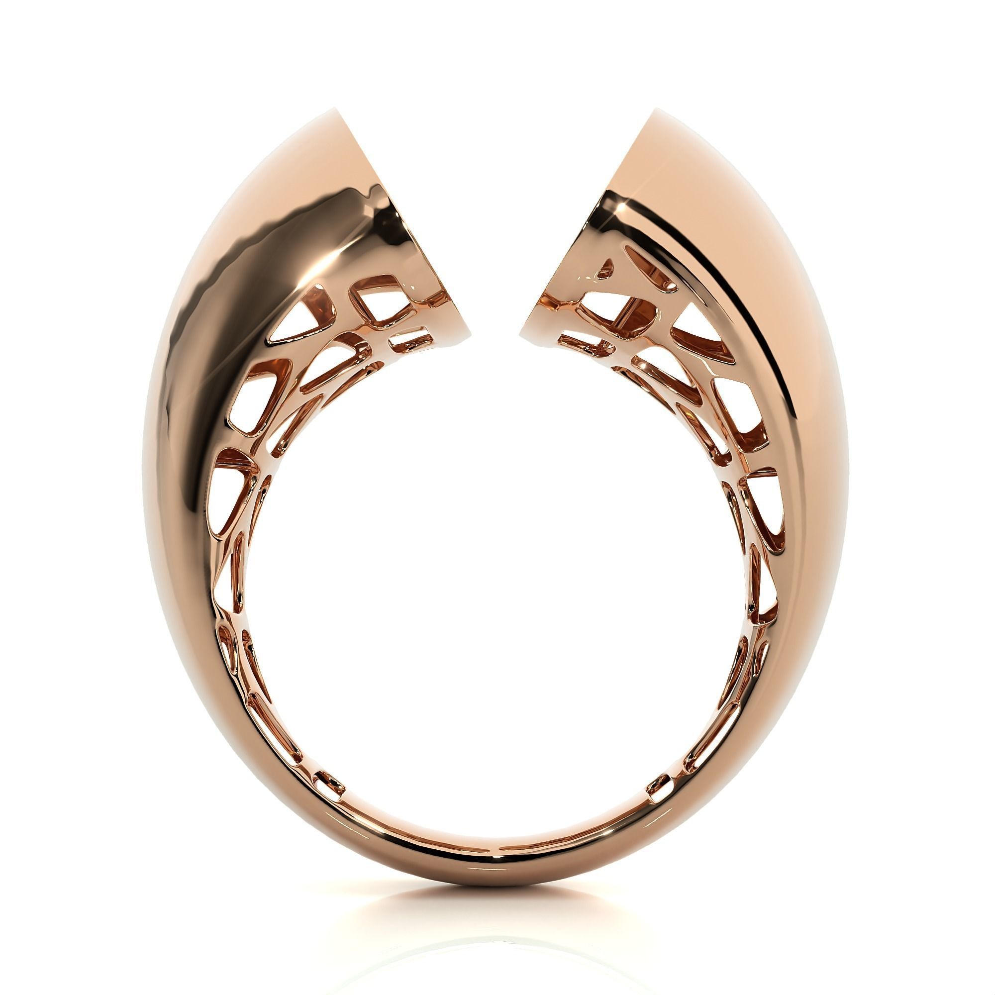Dual Head Italian Diamond Ring 3D print model_5