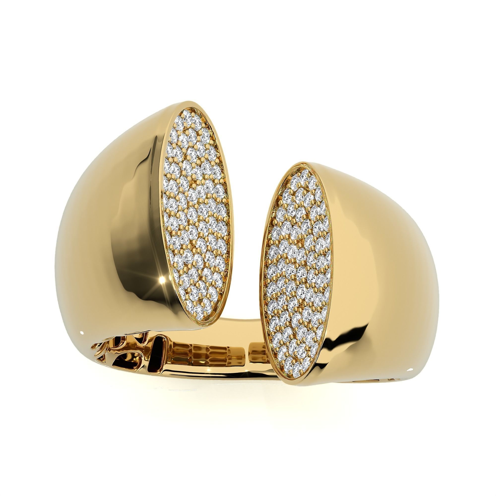 Dual Head Italian Diamond Ring 3D print model_10