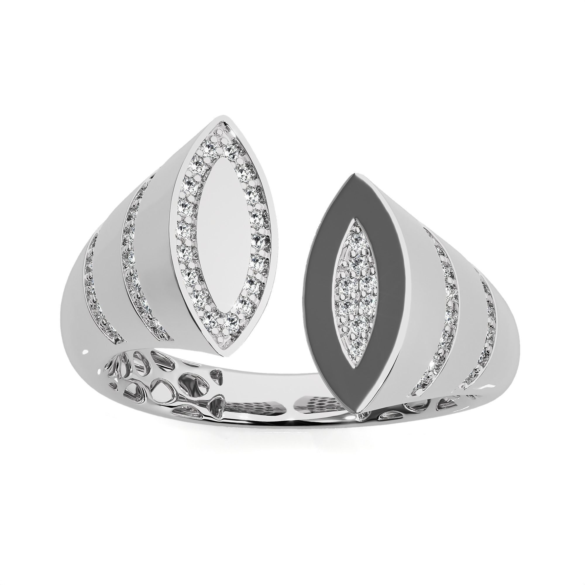 Dual Head Italian Diamond Ring 3D print model_7