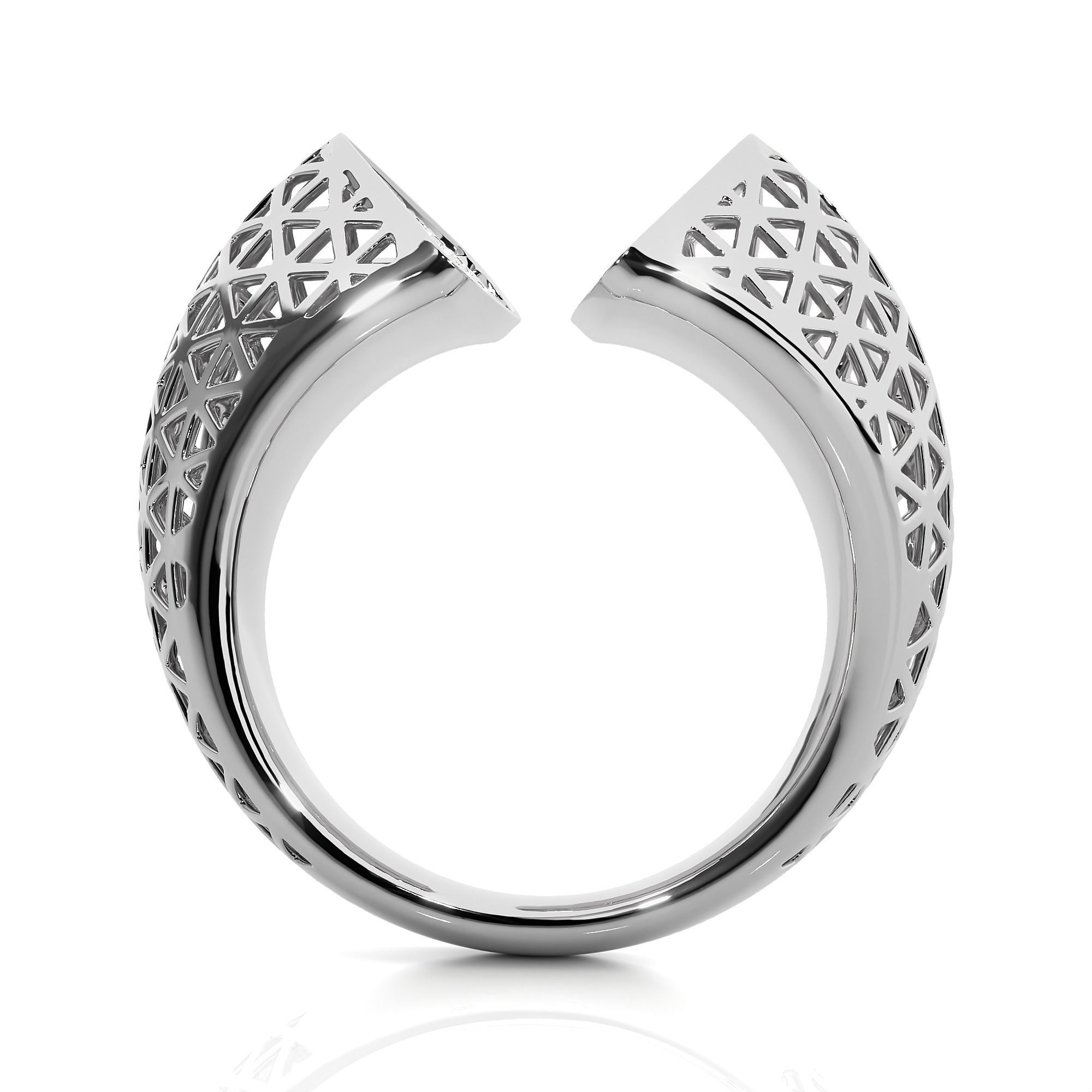 Dual Head Italian Diamond Ring 3D print model_8