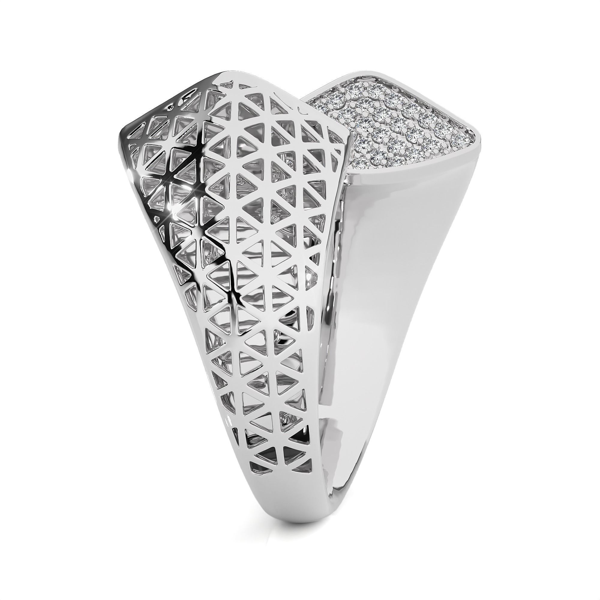 Dual Head Italian Diamond Ring 3D print model_9