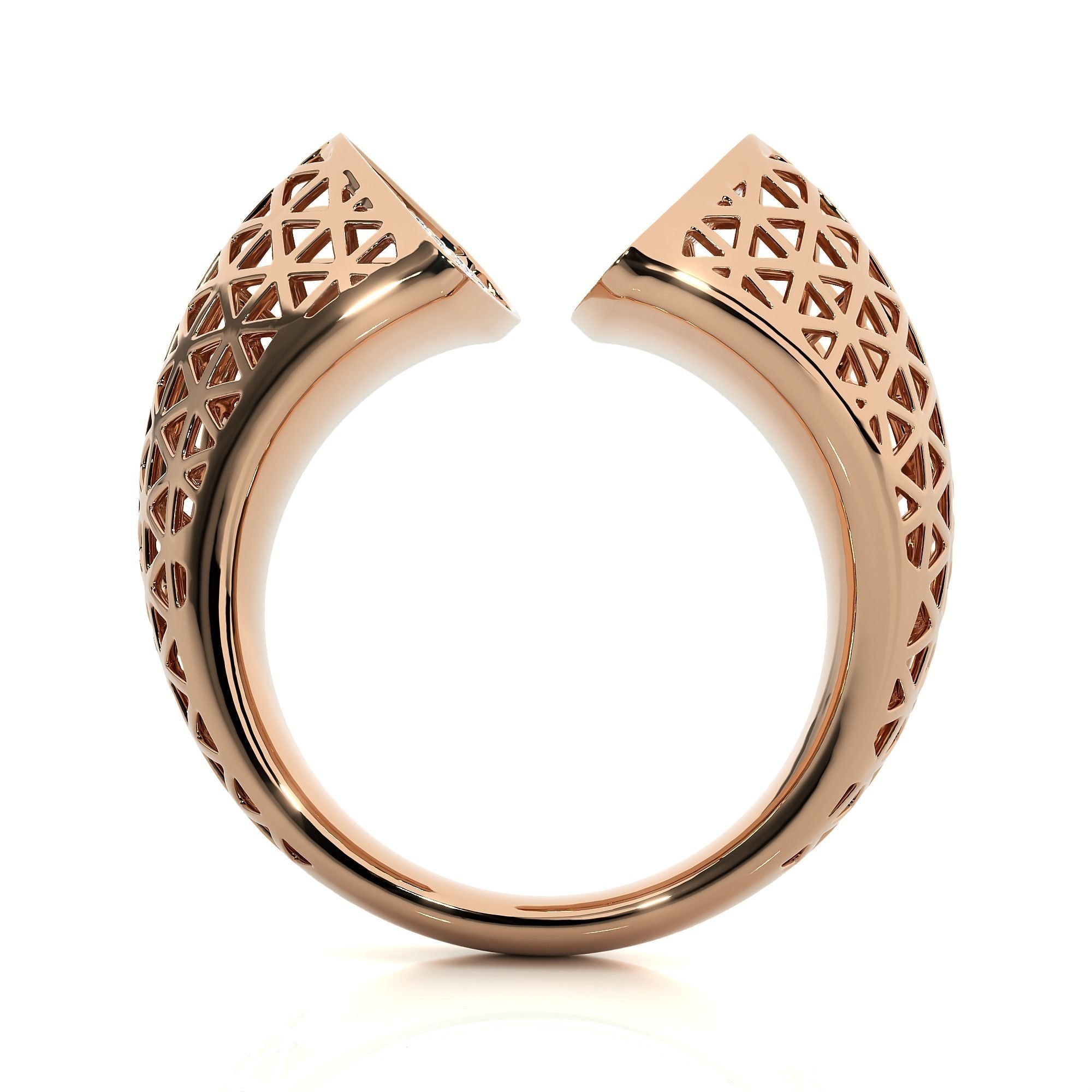 Dual Head Italian Diamond Ring 3D print model_5